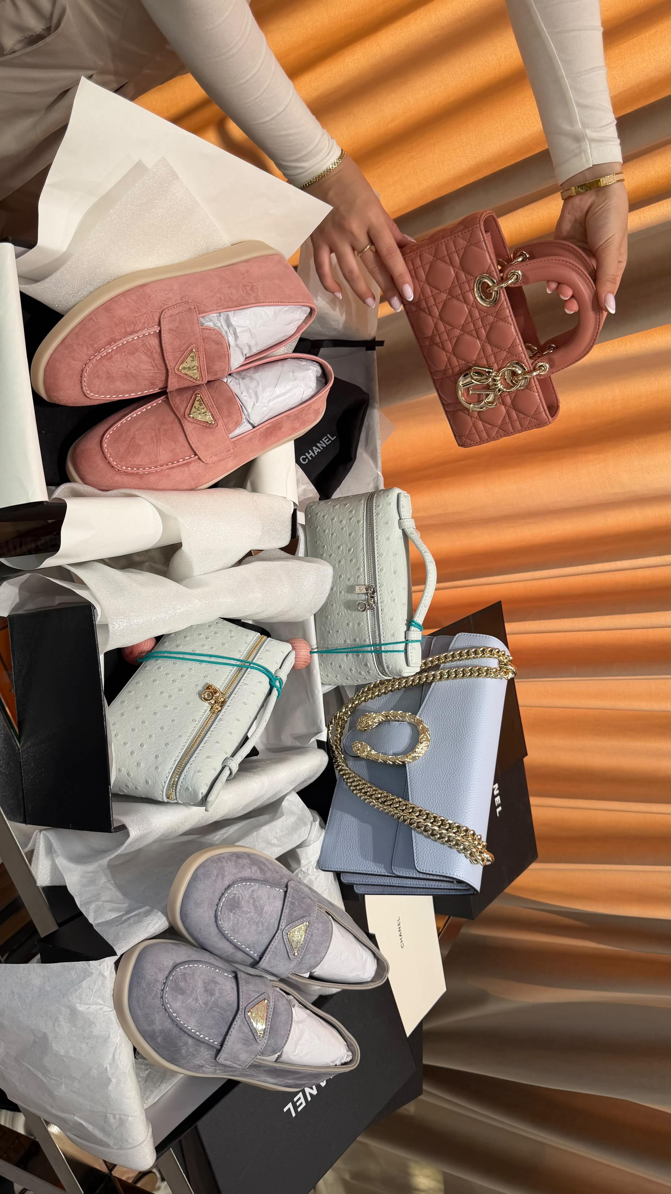 Loafers and bags
