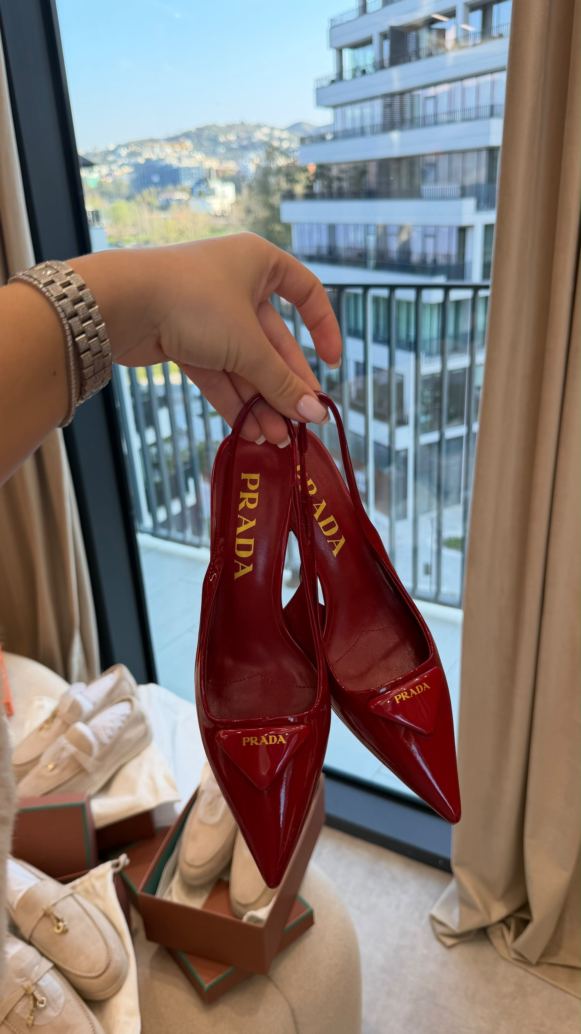 Patent Leather Slingback Pumps