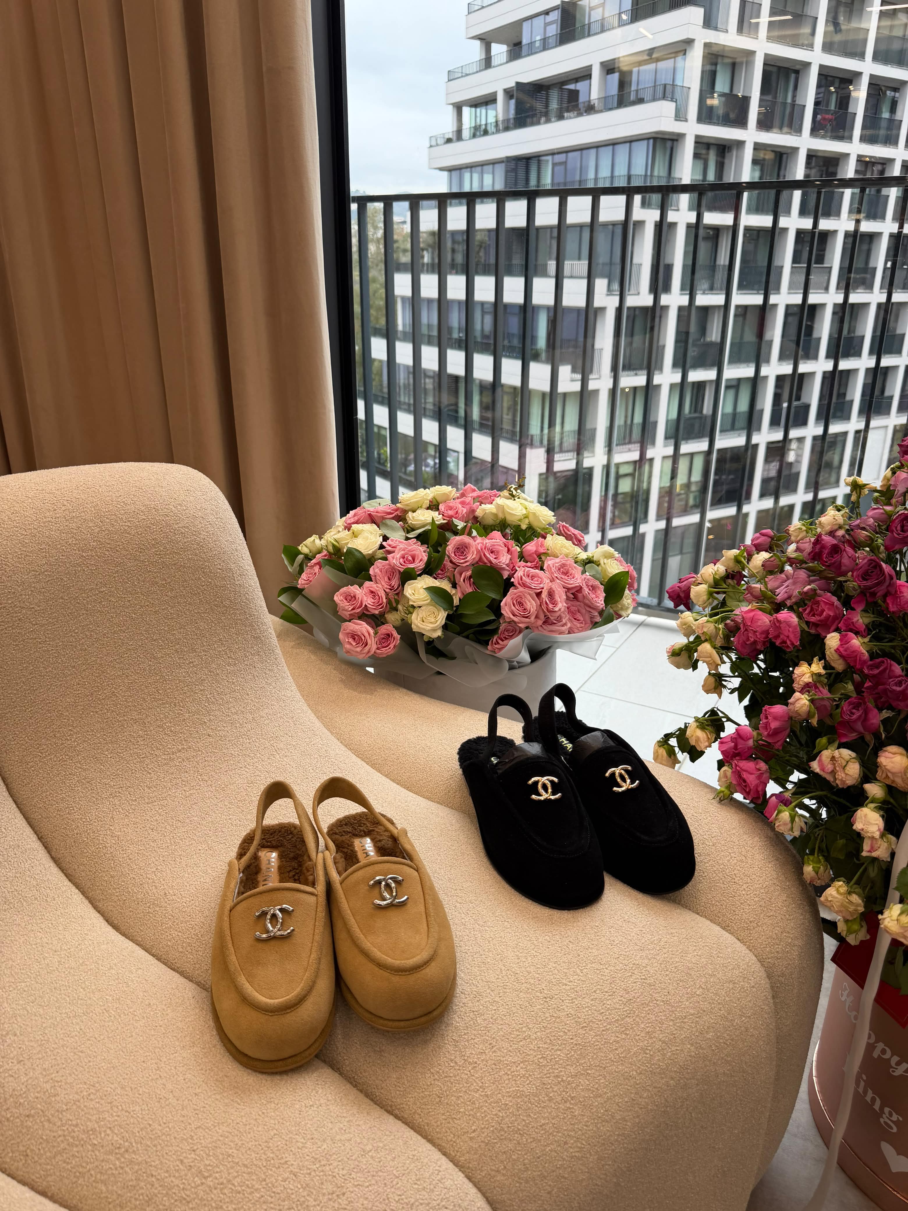 Shearling Slingback
